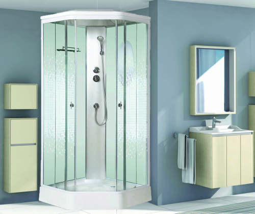 Душевая кабина Niagara Ultra 23060154 90х90 трапеция с крышей ориентация универсальная